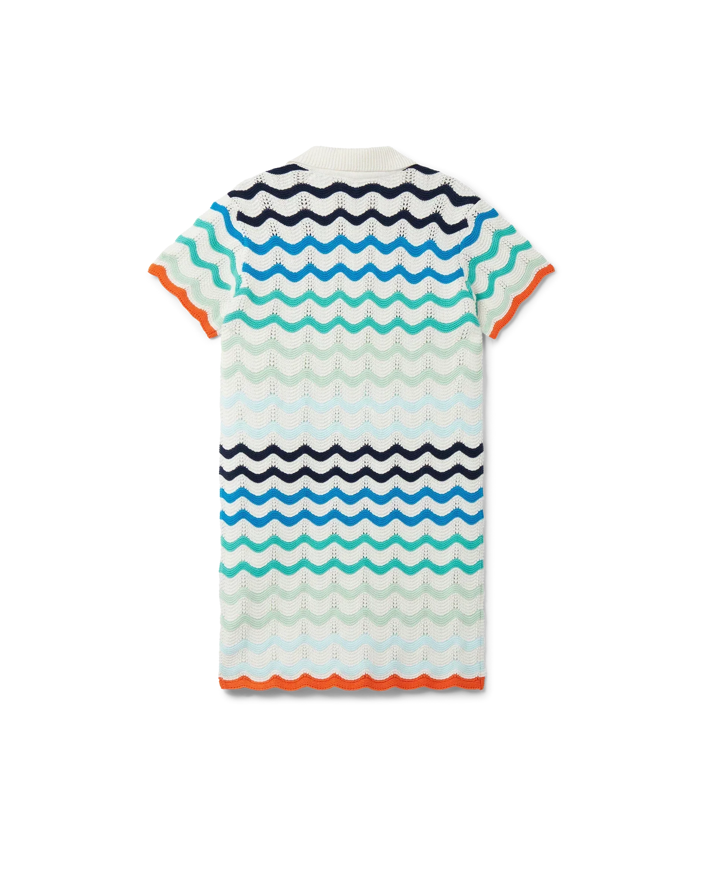 Gradient Wave Crochet Dress