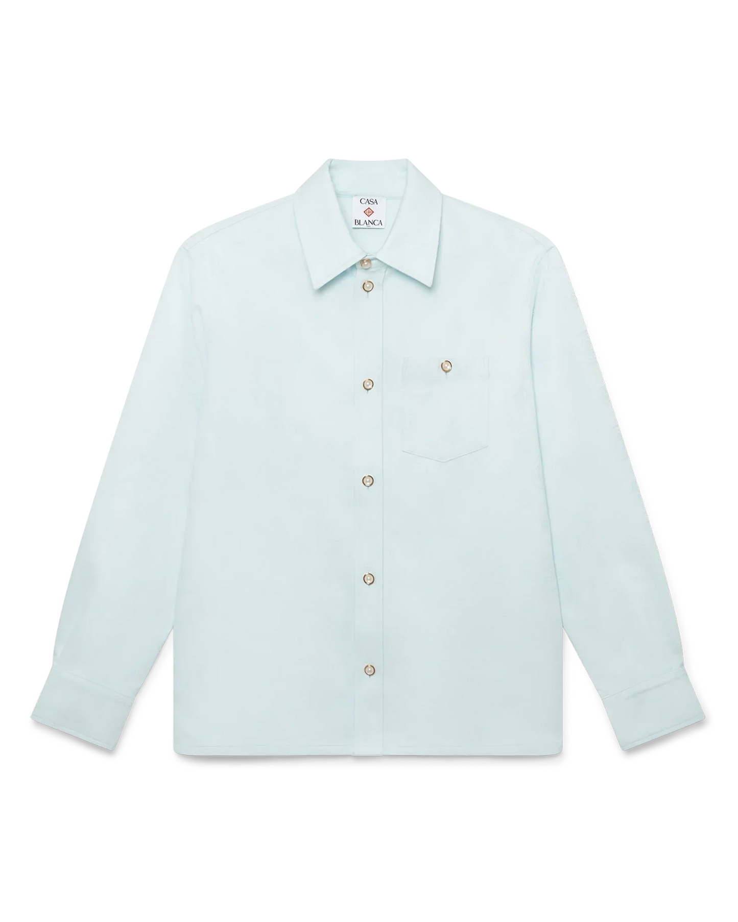 Cotton Monogram Long Sleeve Shirt