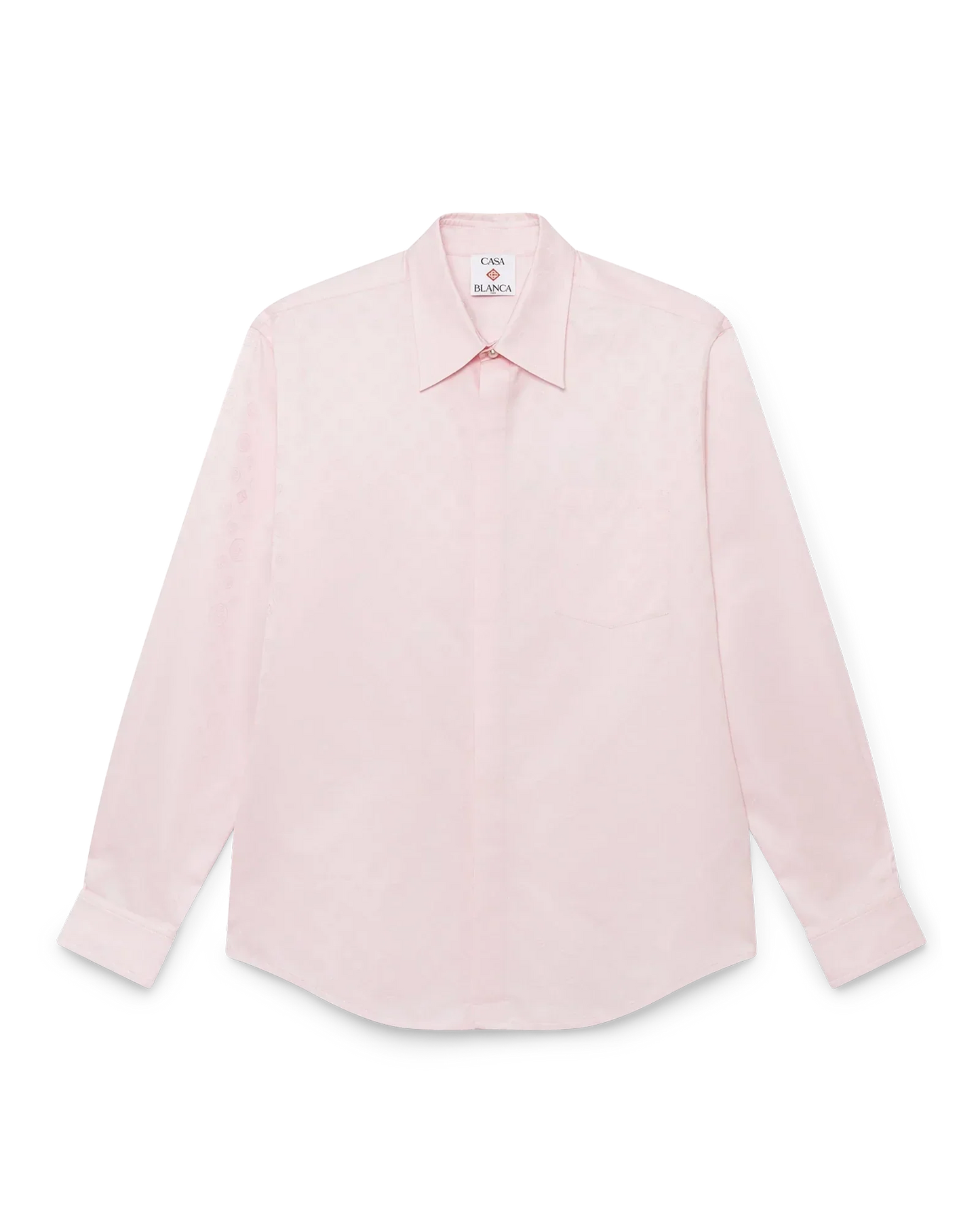 Cotton Monogram Long Sleeve Shirt