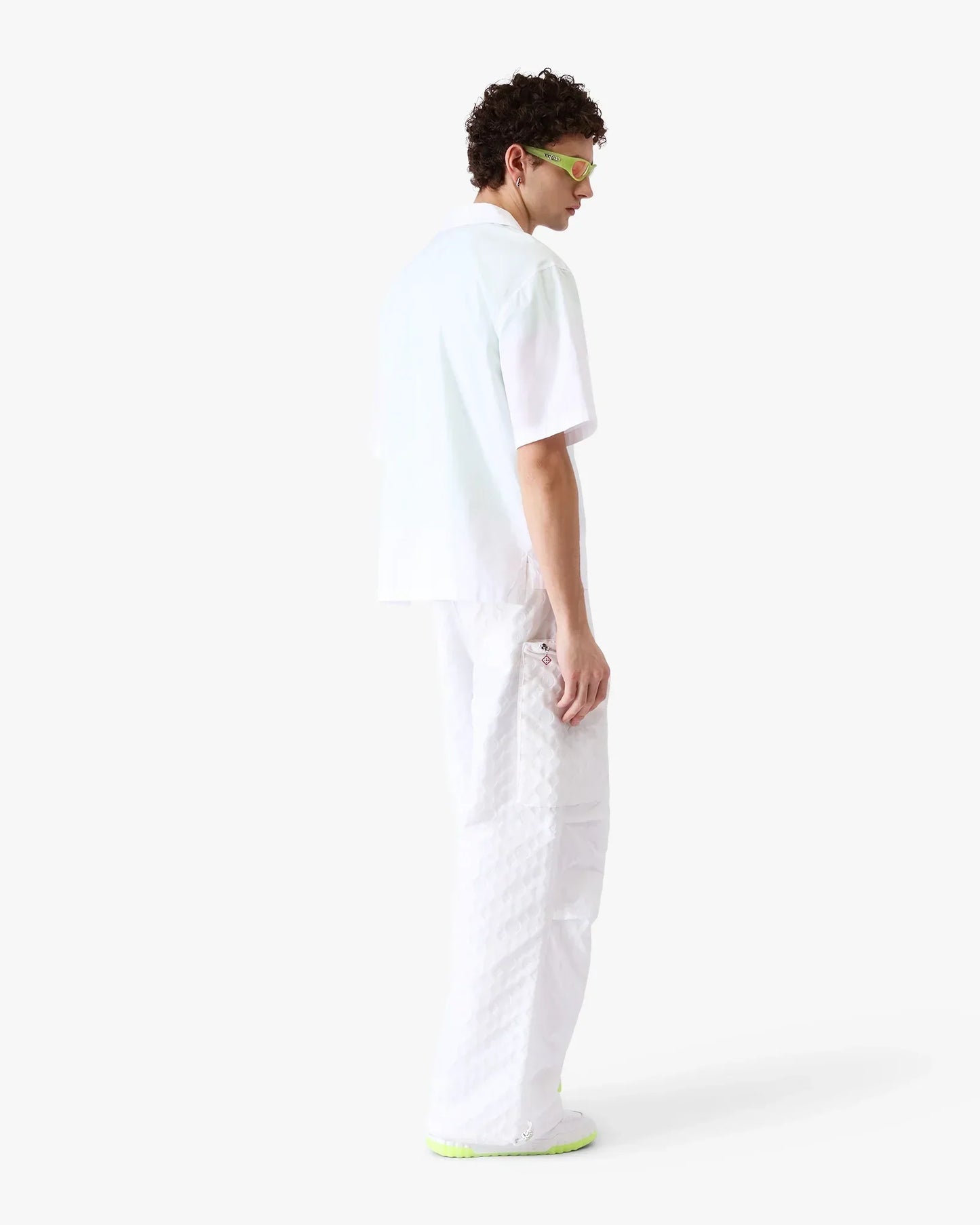 Collage D'Icones Graphiques Embroidered Short Sleeve Shirt