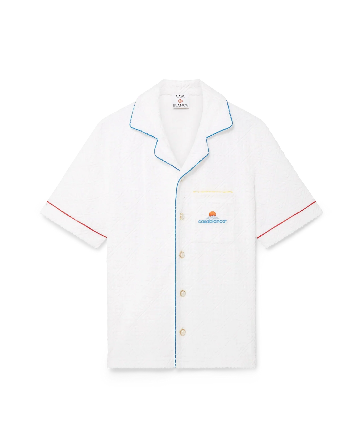 Monogram Jacquard Short Sleeve Towelling Shirt